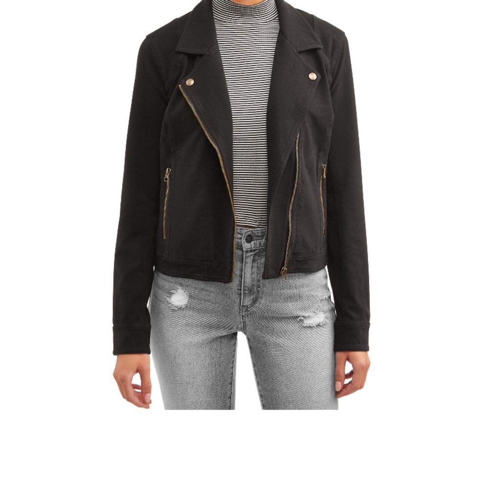 Time and Tru Knit Moto Jacket